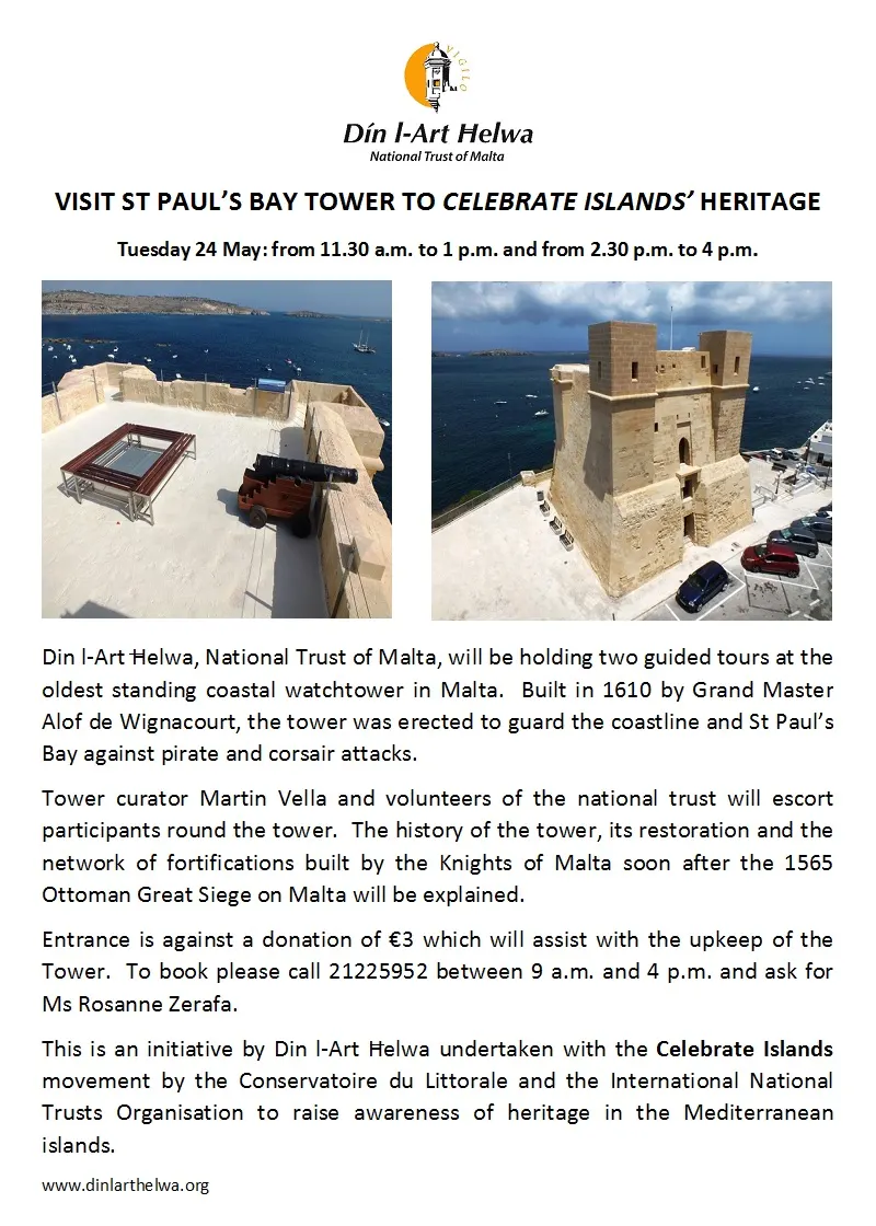 Découverte de la Tour Wignacourt à Malte