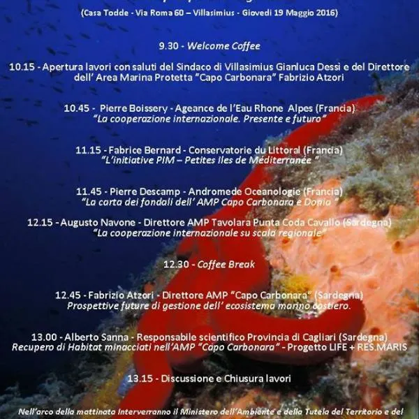 Restitution de la cartographie sous-marine de l'Aire Marine Protégée de Capo Carbonara
